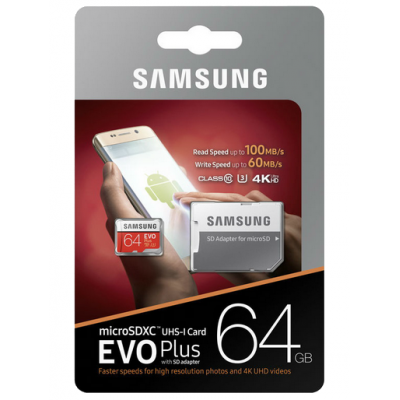 Samsung EVO PLUS (U3) microSD 64GB